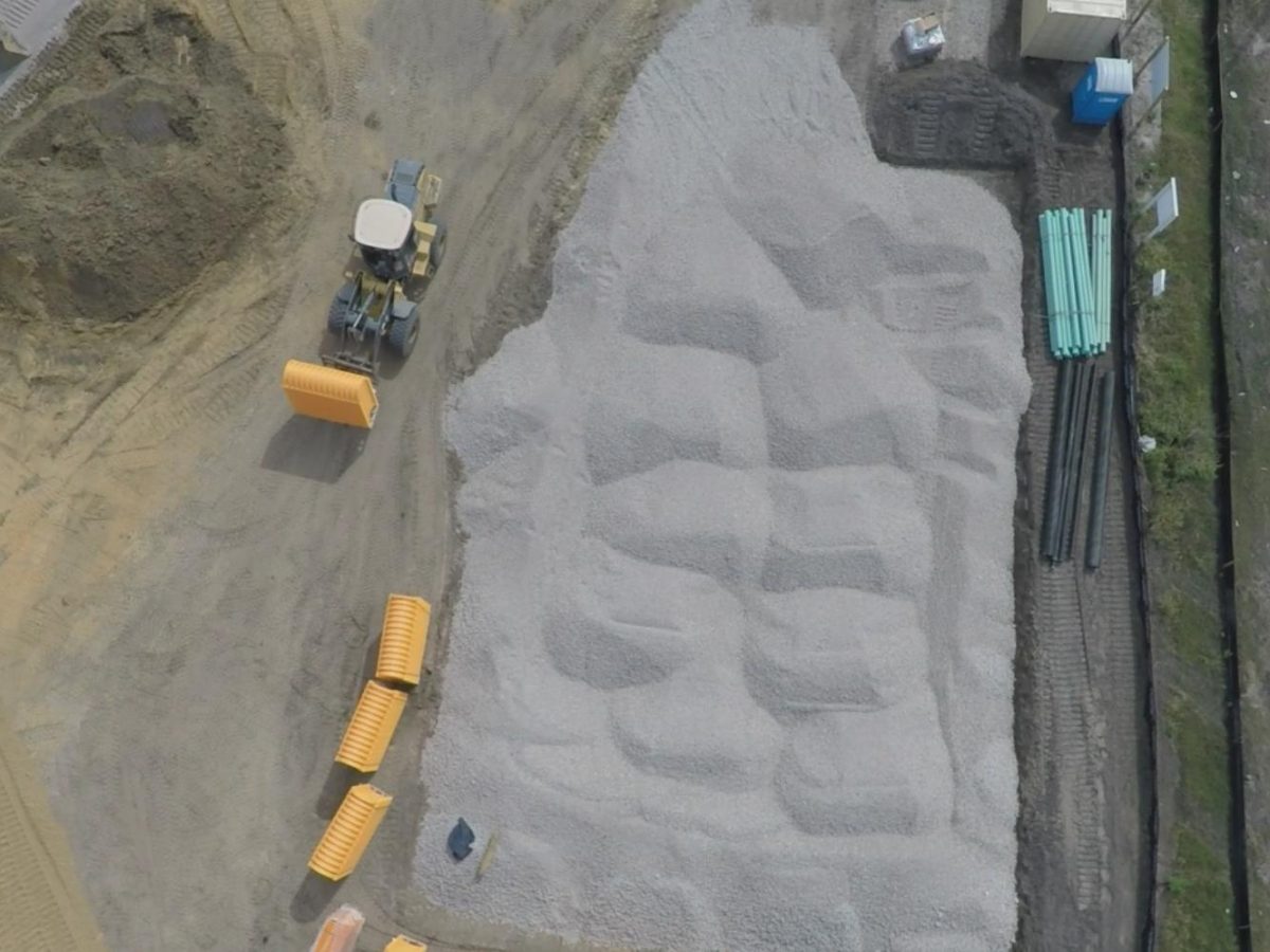 Aerial capture of an active work site