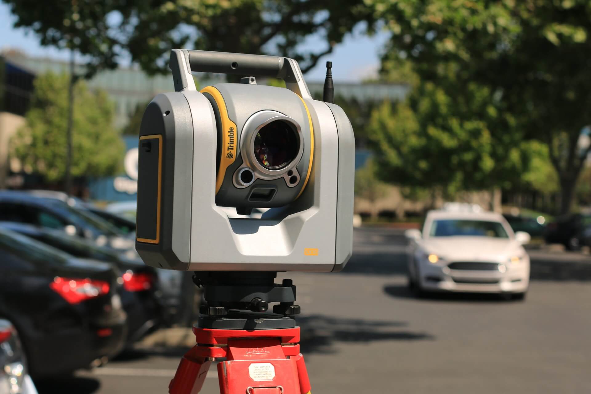 The firm’s total station set on station